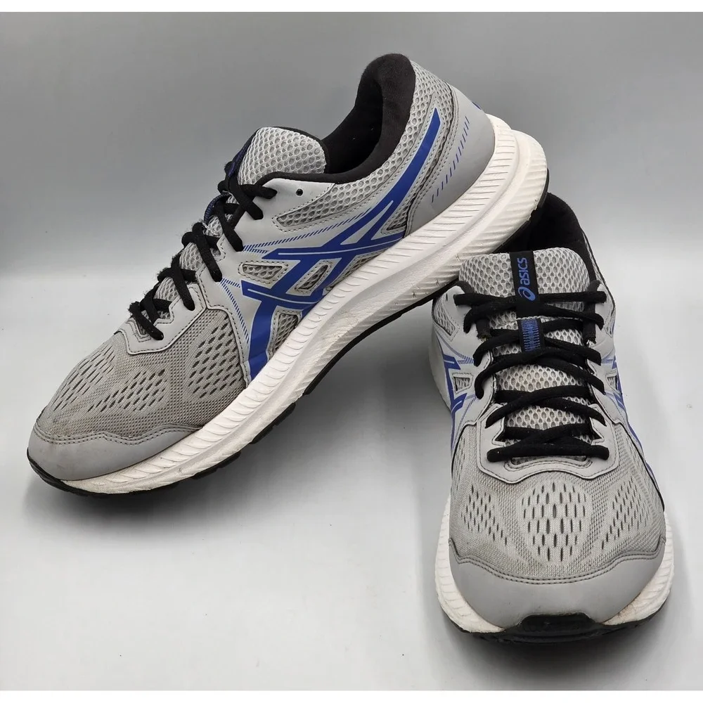 ASICS GEL-Contend 7 Mens Size 12 Piedmont Grey Blue Running Walking Shoes